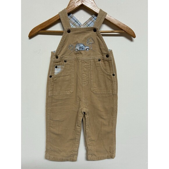 The Children's Place Other - The Children’s Place Boy Khakis Corduroy Overalls 12 Months Car Design Thick